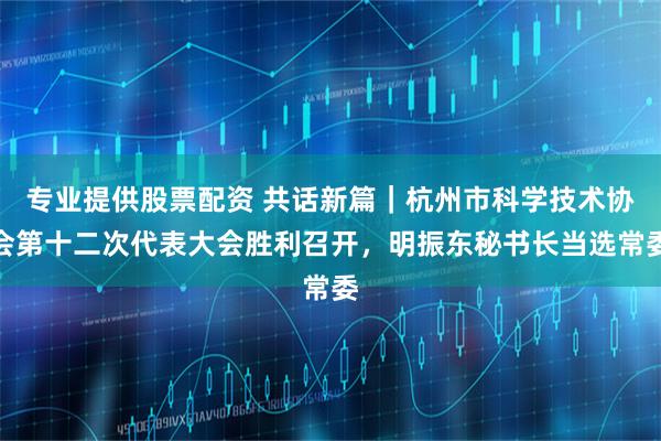 专业提供股票配资 共话新篇｜杭州市科学技术协会第十二次代表大会胜利召开，明振东秘书长当选常委